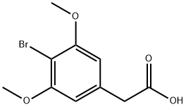 2-(4-bromo-3,5-dimethoxyphenyl)acetic acid 化学構造式