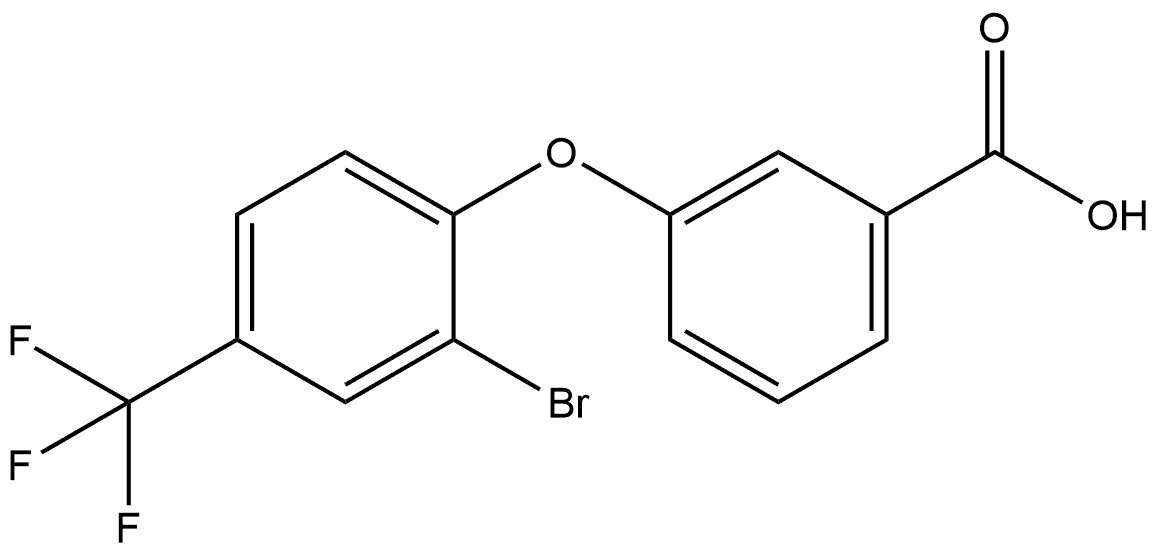 3-[2-Bromo-4-(trifluoromethyl)phenoxy]benzoic acid Structure