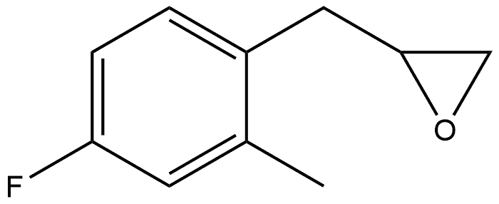 2-[(4-Fluoro-2-methylphenyl)methyl]oxirane,1550427-48-9,结构式