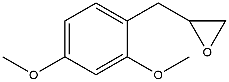 2-[(2,4-Dimethoxyphenyl)methyl]oxirane 结构式