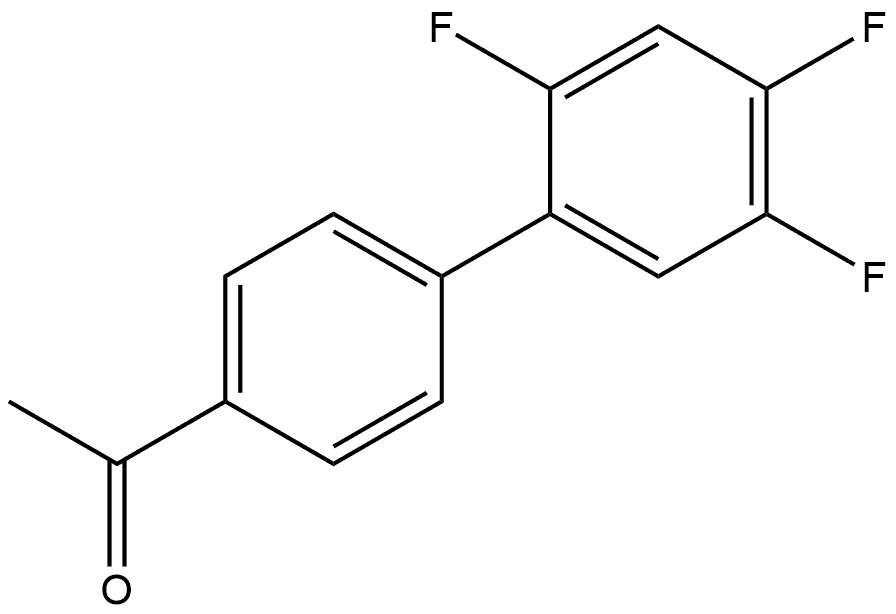 1-(2',4',5'-Trifluoro[1,1'-biphenyl]-4-yl)ethanone Structure