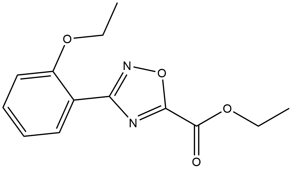 3-(2-乙氧基苯基)-1,2,4-噁二唑-5-甲酸乙酯, 1550597-06-2, 结构式