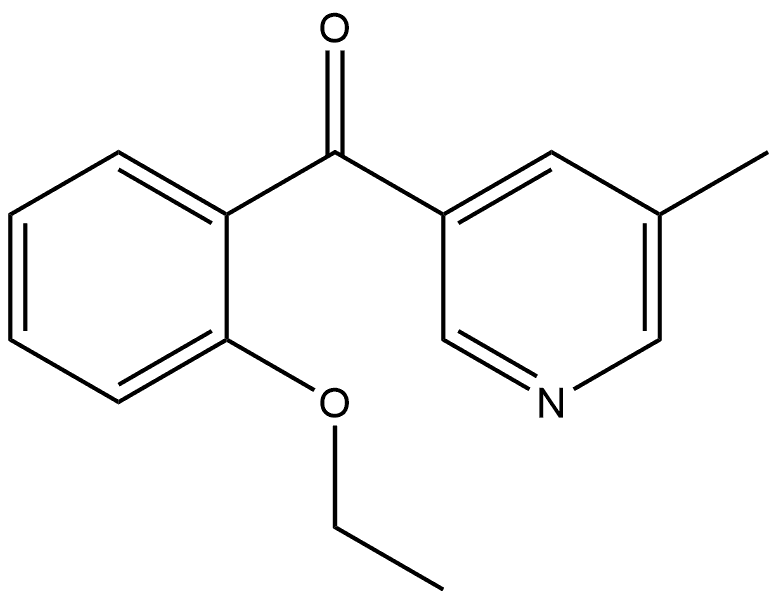 (2-Ethoxyphenyl)(5-methyl-3-pyridinyl)methanone Structure