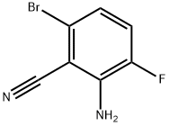 2-Amino-6-bromo-3-fluorobenzonitrile Struktur