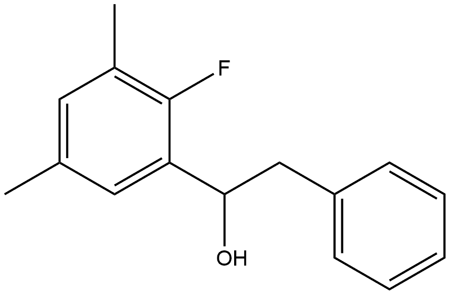 α-(2-Fluoro-3,5-dimethylphenyl)benzeneethanol Structure