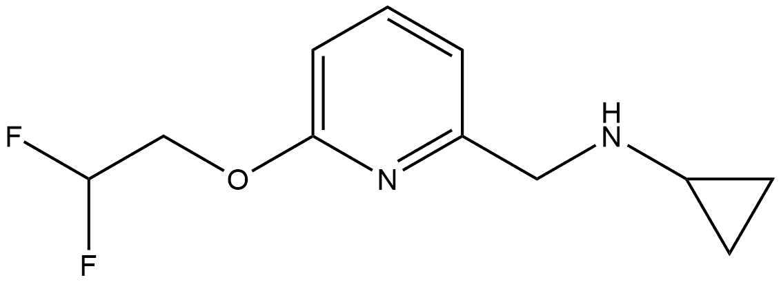 N-Cyclopropyl-6-(2,2-difluoroethoxy)-2-pyridinemethanamine Structure