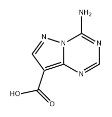 Pyrazolo[1,5-a]-1,3,5-triazine-8-carboxylic acid, 4-amino- 结构式