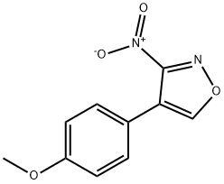 4-(4-甲氧苯)-3-硝基异恶唑, 155088-54-3, 结构式