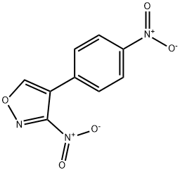 3-nitro-4-(4-nitrophenyl)isoxazole Struktur