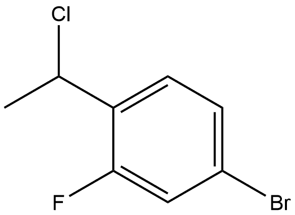 4-Bromo-1-(1-chloroethyl)-2-fluorobenzene Structure