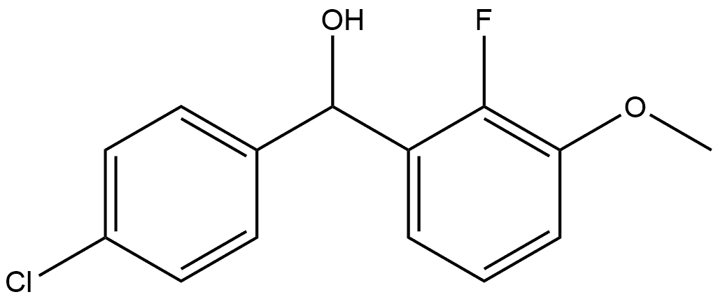 α-(4-Chlorophenyl)-2-fluoro-3-methoxybenzenemethanol Structure