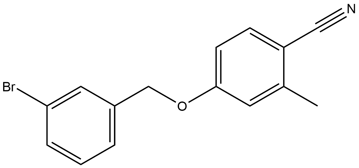 4-[(3-Bromophenyl)methoxy]-2-methylbenzonitrile Structure