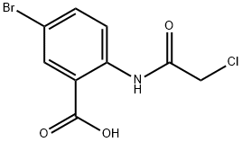 Benzoic acid, 5-bromo-2-[(2-chloroacetyl)amino]- Structure