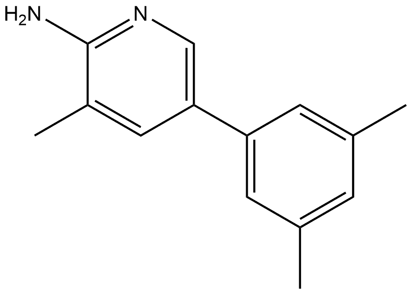5-(3,5-Dimethylphenyl)-3-methyl-2-pyridinamine Structure