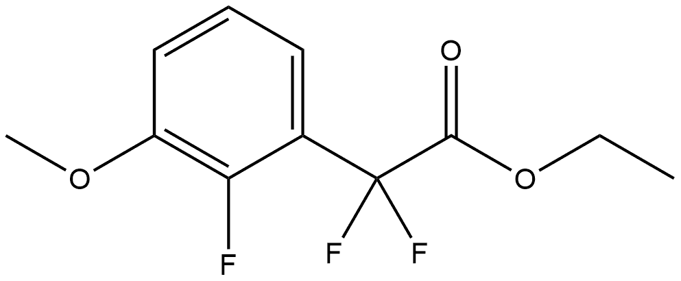 Ethyl α,α,2-trifluoro-3-methoxybenzeneacetate Structure