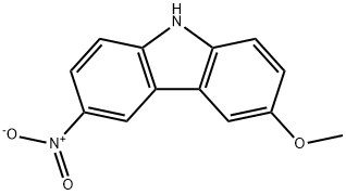 9H-Carbazole, 3-methoxy-6-nitro- Structure