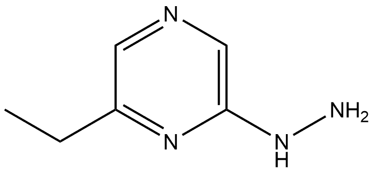 2-Ethyl-6-hydrazinylpyrazine 结构式