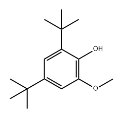 Phenol, 2,4-bis(1,1-dimethylethyl)-6-methoxy- Structure