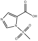 1-(Methylsulfonyl)-1H-imidazole-5-carboxylic acid Struktur