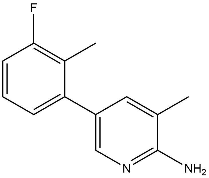 5-(3-Fluoro-2-methylphenyl)-3-methyl-2-pyridinamine Structure