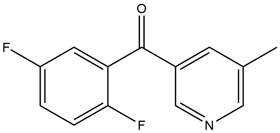 (2,5-Difluorophenyl)(5-methyl-3-pyridinyl)methanone Structure