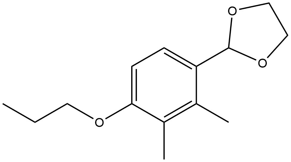 2-(2,3-Dimethyl-4-propoxyphenyl)-1,3-dioxolane Structure