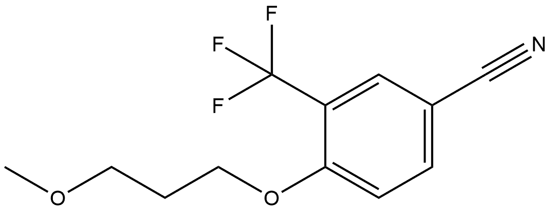 4-(3-Methoxypropoxy)-3-(trifluoromethyl)benzonitrile Structure