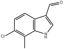 1H-Indole-3-carboxaldehyde, 6-chloro-7-methyl-,1552215-04-9,结构式