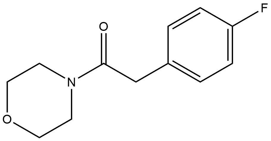 2-(4-Fluorophenyl)-1-(4-morpholinyl)ethanone Structure