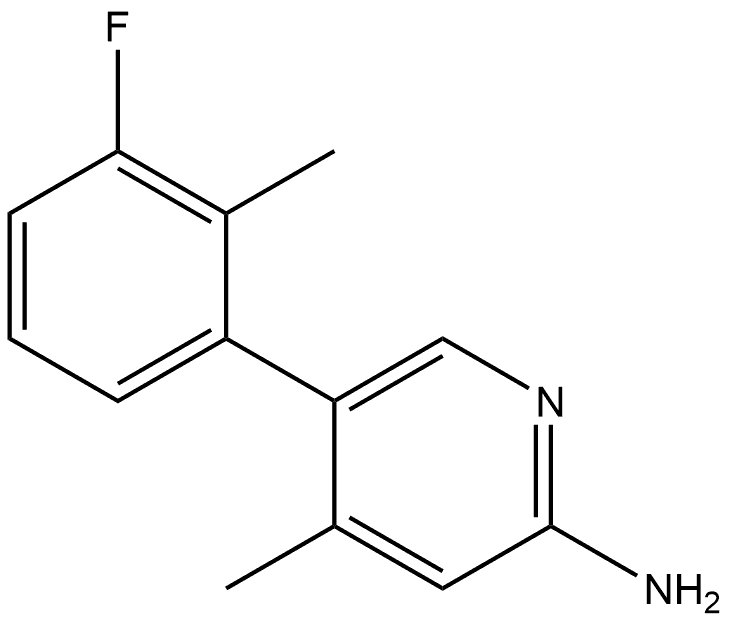 5-(3-Fluoro-2-methylphenyl)-4-methyl-2-pyridinamine Structure