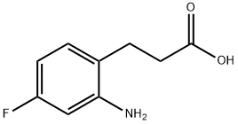 3-(2-氨基-4-氟苯基)丙酸, 1552264-69-3, 结构式