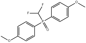 Phosphine oxide, (difluoromethyl)bis(4-methoxyphenyl)- 结构式