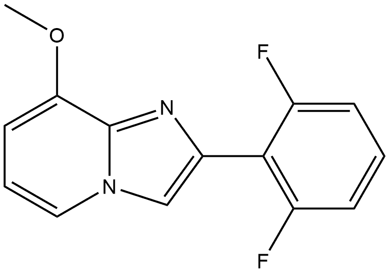 2-(2,6-Difluorophenyl)-8-methoxyimidazo[1,2-a]pyridine Structure