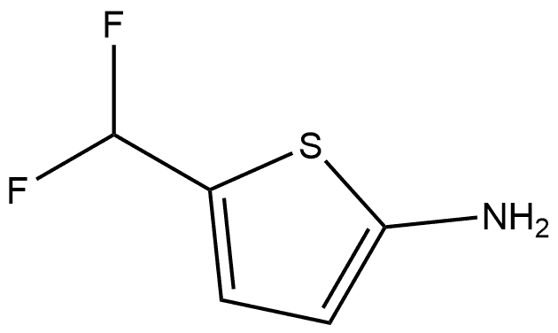 2-Thiophenamine, 5-(difluoromethyl)-,1552638-14-8,结构式