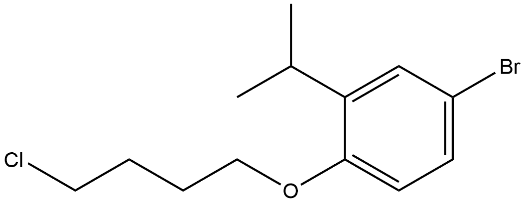 4-Bromo-1-(4-chlorobutoxy)-2-(1-methylethyl)benzene Struktur