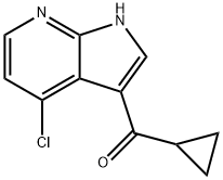 Methanone, (4-chloro-1H-pyrrolo[2,3-b]pyridin-3-yl)cyclopropyl- Struktur