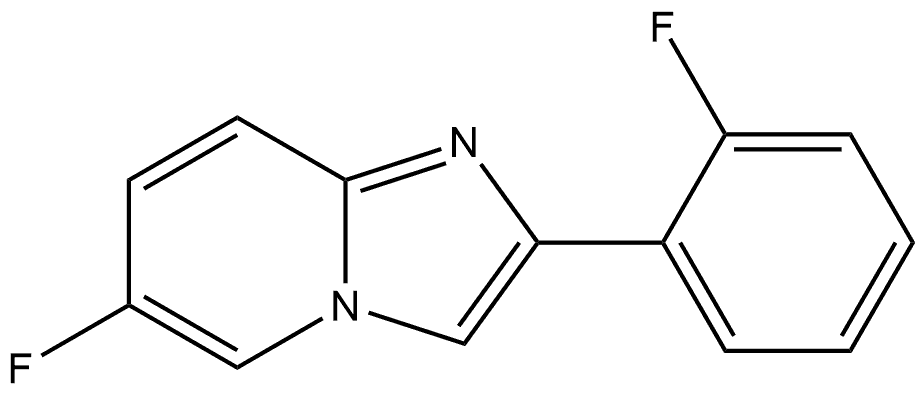 6-Fluoro-2-(2-fluorophenyl)imidazo[1,2-a]pyridine Structure