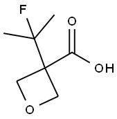 3-Oxetanecarboxylic acid, 3-(1-fluoro-1-methylethyl)- Structure