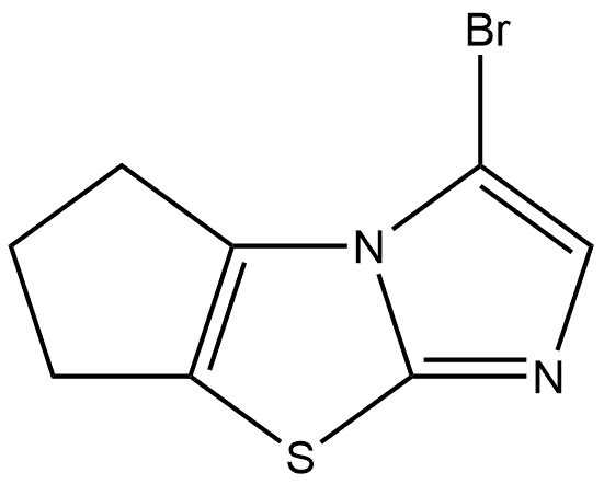 3-bromo-6,7-dihydro-5H-cyclopenta[d]imidazo[2,1-b]thiazole,1553204-77-5,结构式