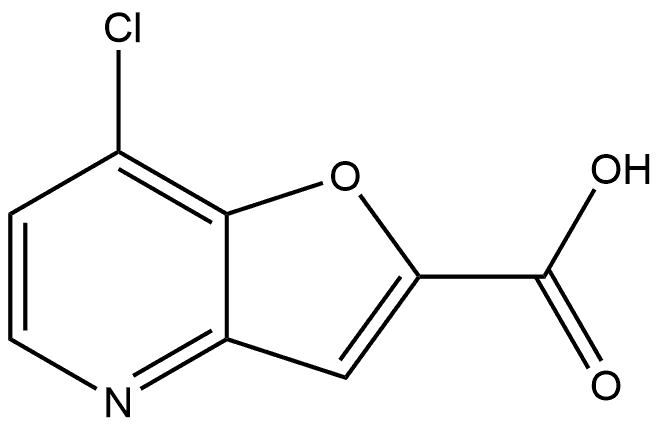 7-chlorofuro[3,2-b]pyridine-2-carboxylic acid,1553222-94-8,结构式