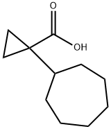 Cyclopropanecarboxylic acid, 1-cycloheptyl- Struktur