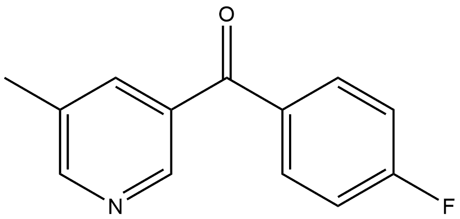 (4-Fluorophenyl)(5-methyl-3-pyridinyl)methanone Structure
