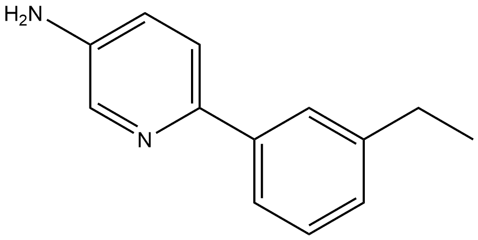 6-(3-Ethylphenyl)-3-pyridinamine 结构式