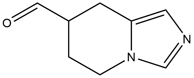 5,6,7,8-Tetrahydroimidazo[1,5-a]pyridine-7-carboxaldehyde 化学構造式