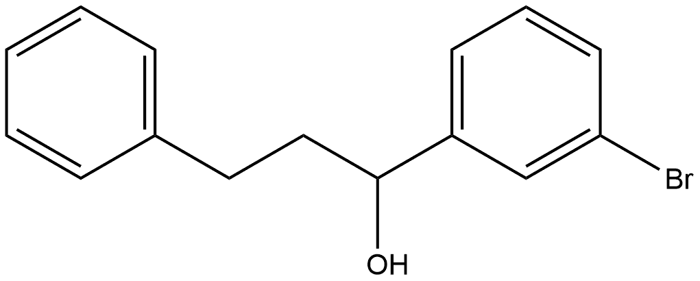 Benzenepropanol, α-(3-bromophenyl)- Structure