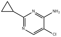 5-氯-2-环丙基嘧啶-4-胺, 1554030-29-3, 结构式
