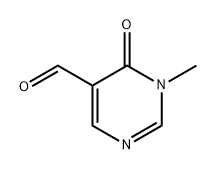 5-Pyrimidinecarboxaldehyde, 1,6-dihydro-1-methyl-6-oxo- 化学構造式