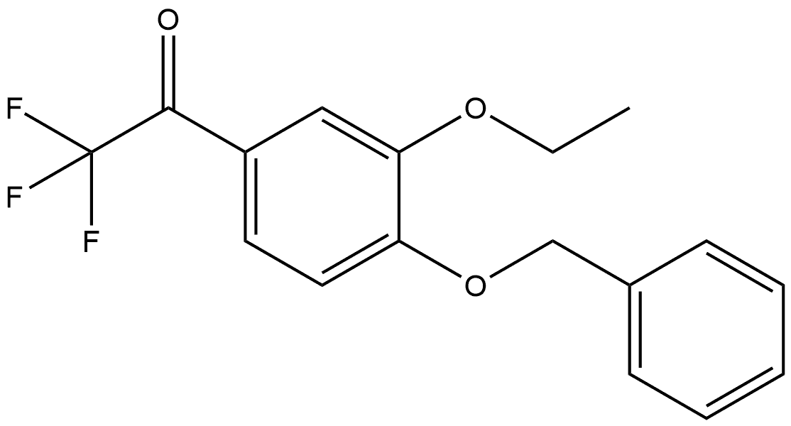 1-(4-(Benzyloxy)-3-ethoxyphenyl)-2,2,2-trifluoroethanone Structure