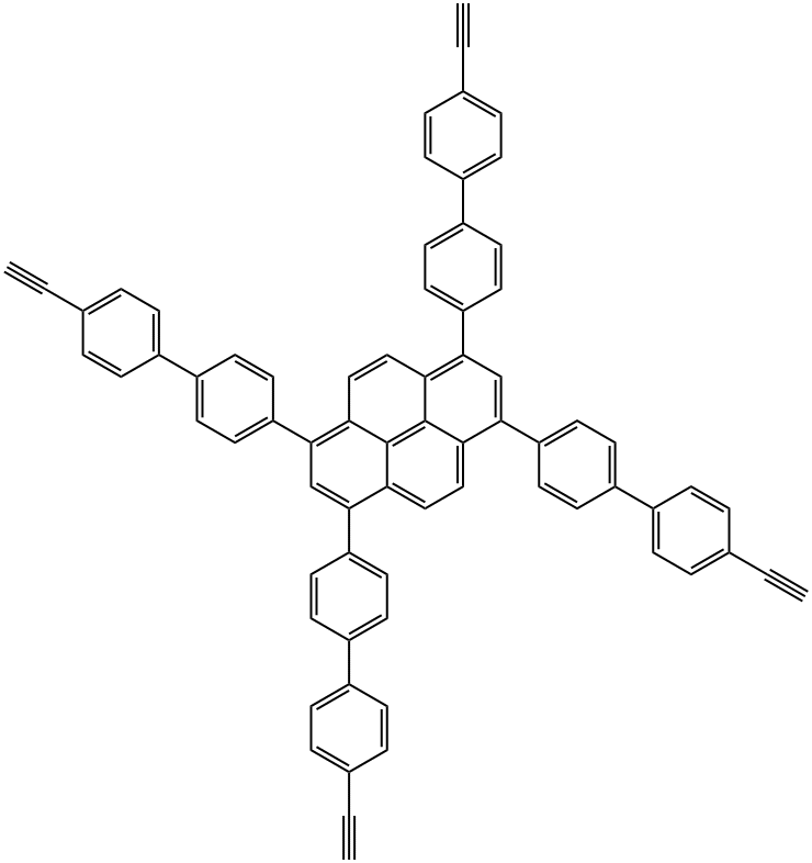 1554079-99-0 Pyrene, 1,3,6,8-tetrakis(4'-ethynyl[1,1'-biphenyl]-4-yl)-