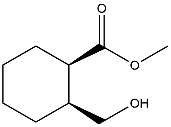 rel-Methyl (1R,2S)-2-(hydroxymethyl)cyclohexanecarboxylate Struktur